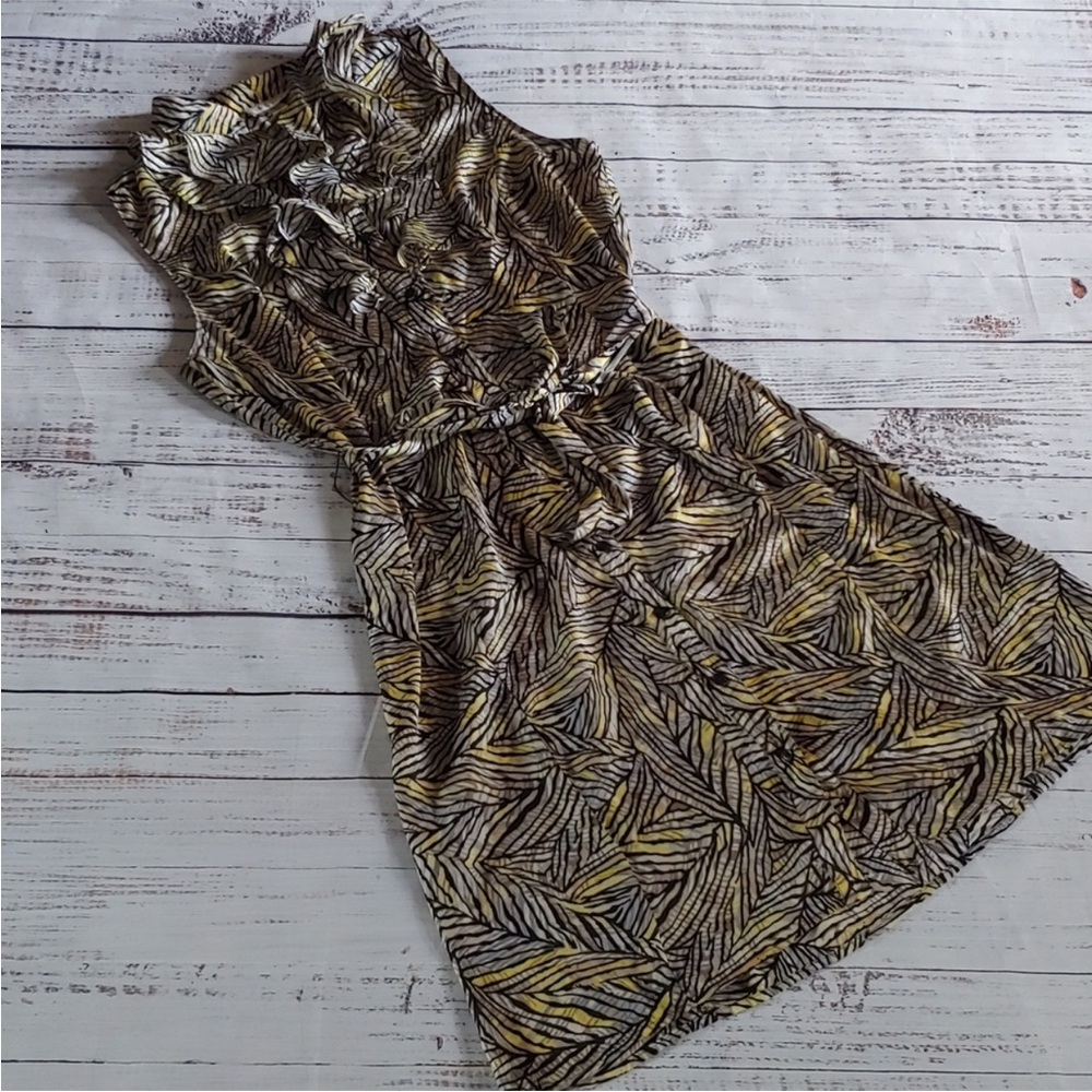 TAHARI ABSTRACT PRINT DRESS